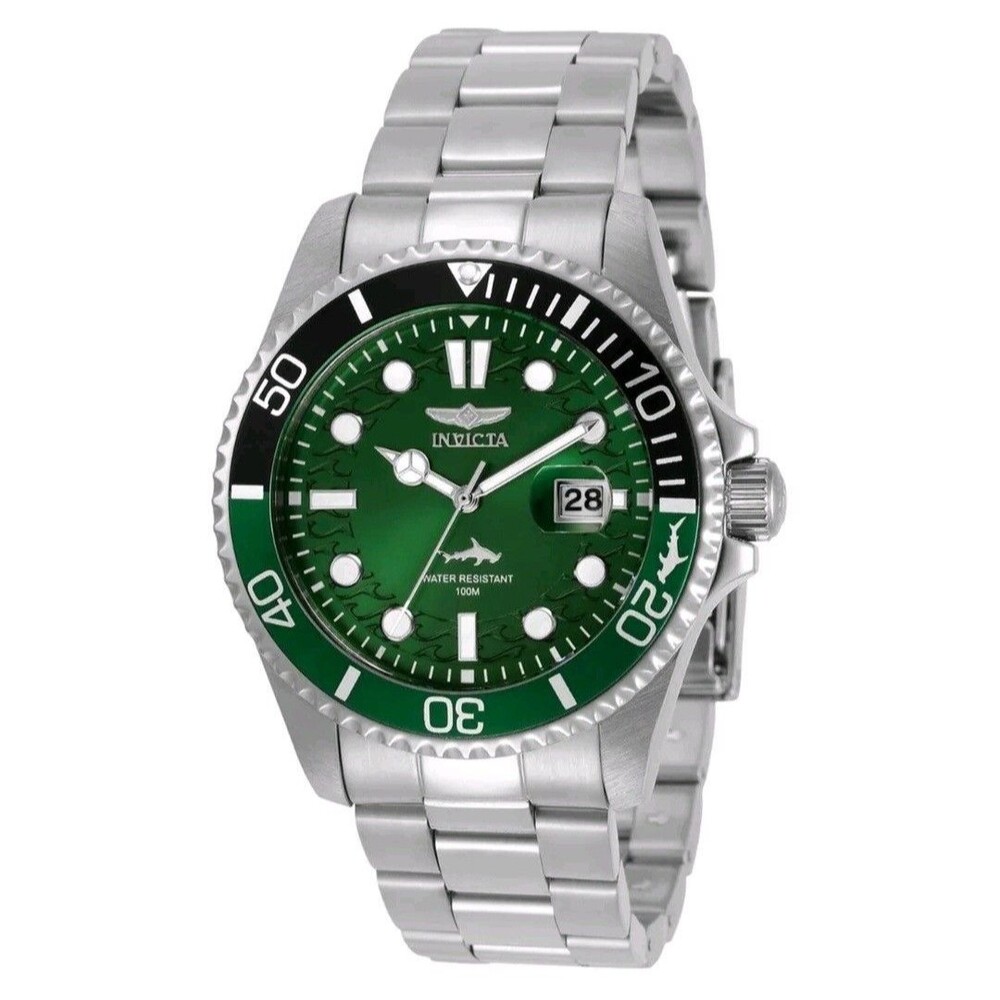 Invicta Pro Diver Currentwave Men's Watch 43mm Green Dial Steel 30808 New